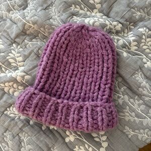 Cozy Lavender Knit Beanie for Women